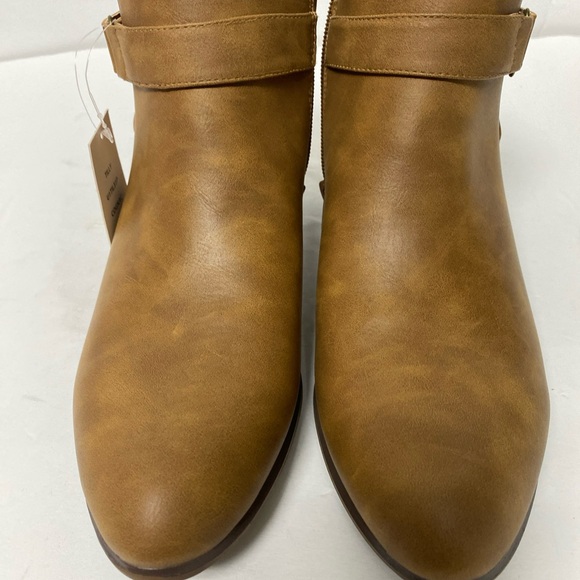 Unionbay Women’s Boots Tilly Cognac Heels Brown Ankle Boots Size 9M - Picture 2 of 7